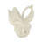 Decorative Butterfly Sculpture Object for Home Decor Display - Elegant Polyresin Figurine Statue Ideal Decoration for Living Room and Entryway - White