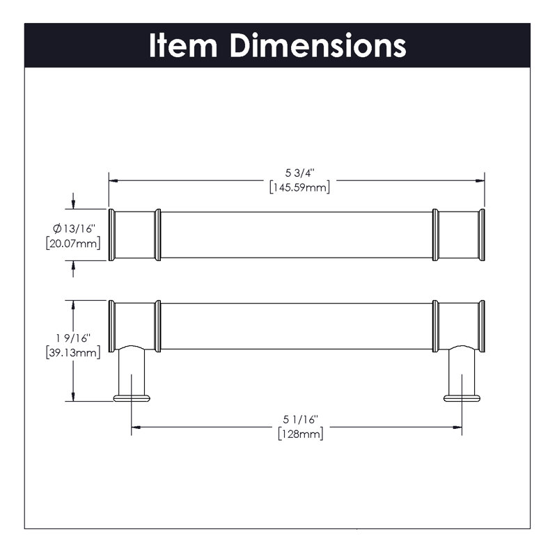 Midway Collection Bar Pull - 5-1/16" Center to Center Cabinet Pull Crysacrylic with Brushed Golden Brass - Contemporary Hardware for Drawers & Cabinets