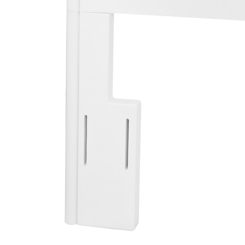 Tête de lit en rotin, Simple, Blanc