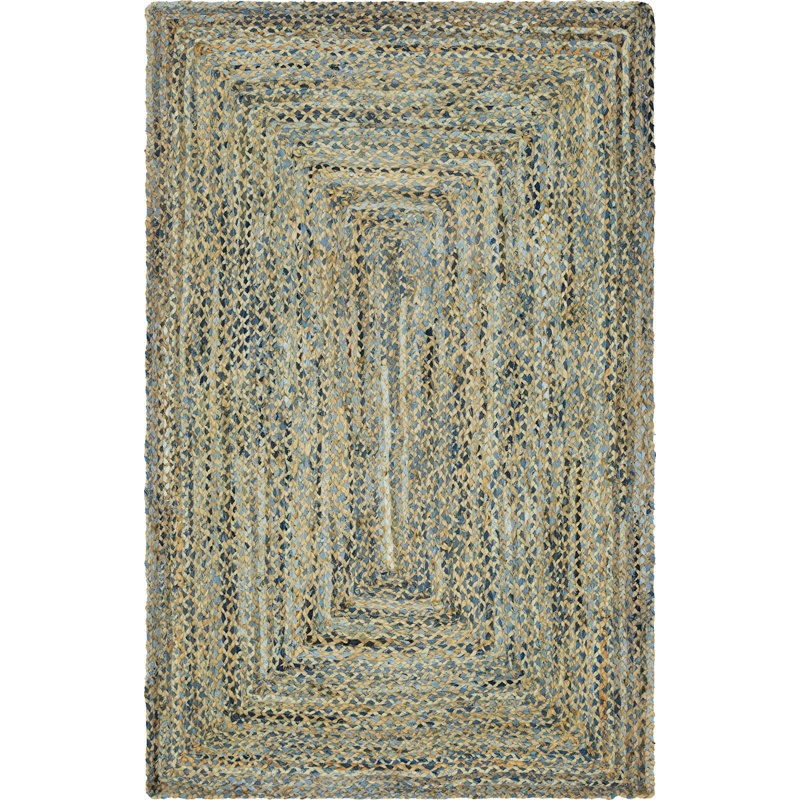 Tapis tressé Mullewa couleur lagon, Rectangle de 5 pi x 8 pi