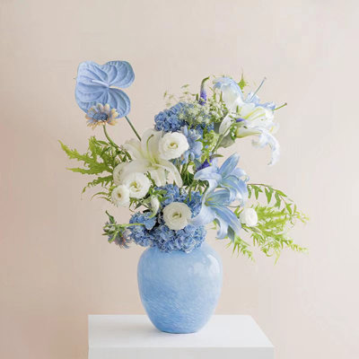 Blue Amphora Modern glass Table Vases