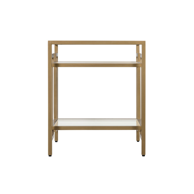 Architect Glass Top End Table