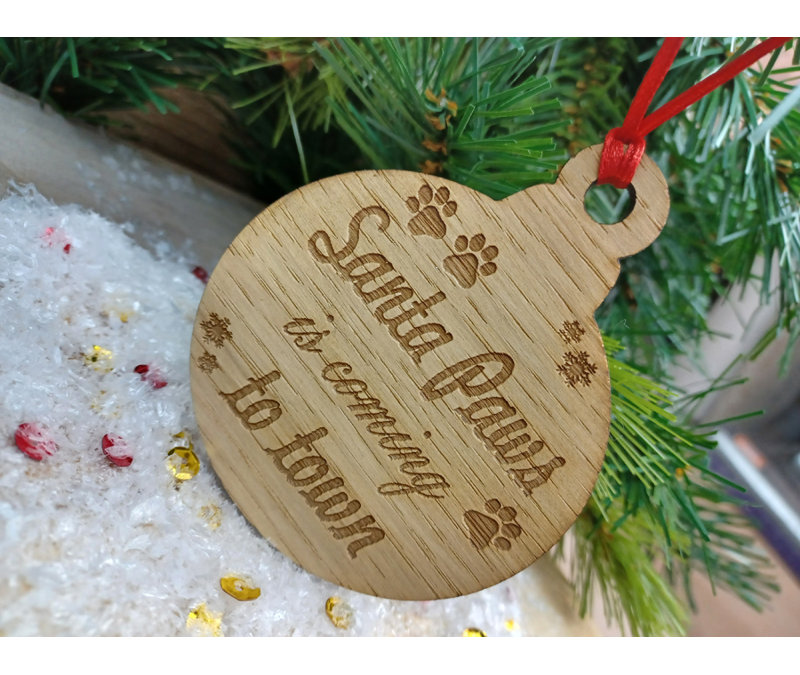24cm Handmade Wood Hanging Figurine Ornament