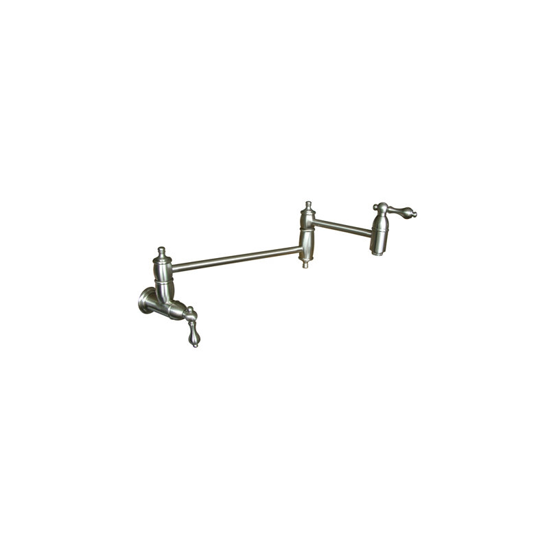 Decorative Pot Filler, Brushed Nickel