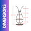 Lauderdale 5 Tier Vase Shaped Indoor Outdoor Plant Stand Organiser