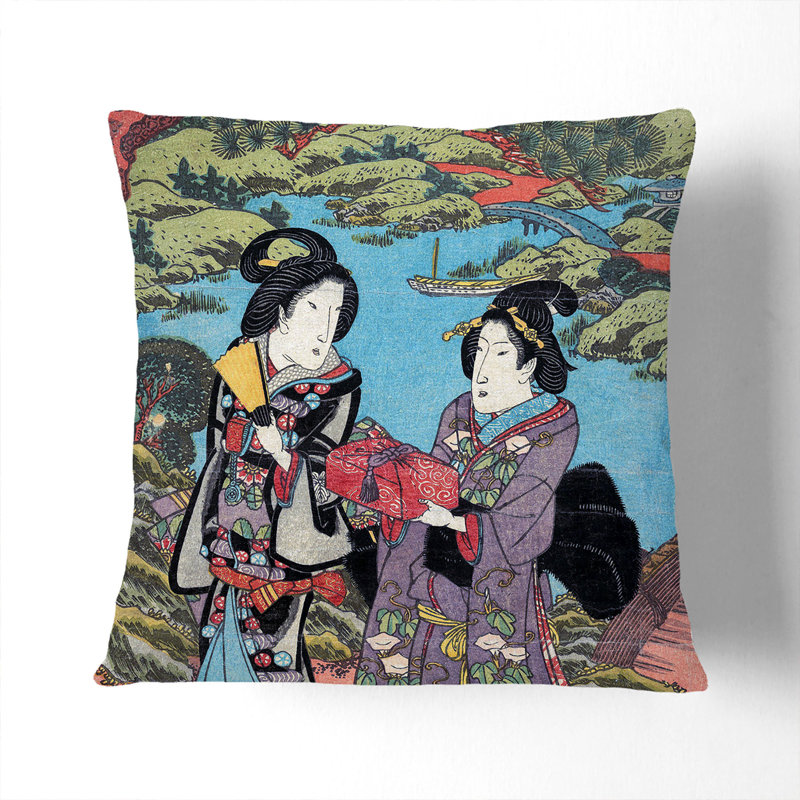 Bringing Gifts Square Throw Cushion, 40cm H x 40cm W x 15cm D