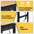 60" Adjustable Height Workbench With Power Outlets & Pegboard