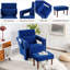 Aidenjohn Upholstered Armchair with Ottoman-1597940895