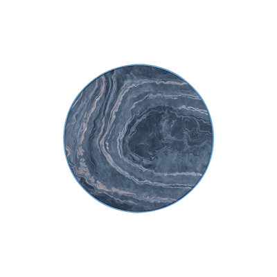 Machine Washable Blue Area Rug
