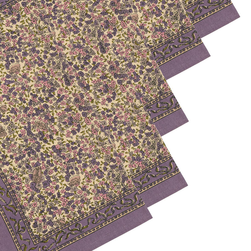 Lavender 100% Cotton Square Napkins