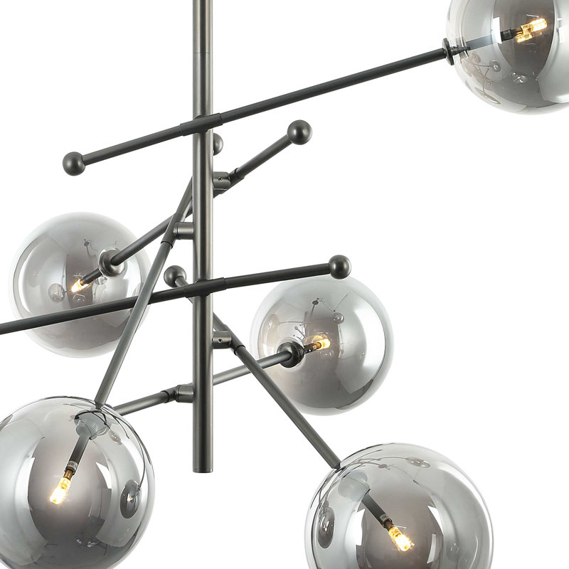 Lustre sphérique spoutnik 6 lumières coréen