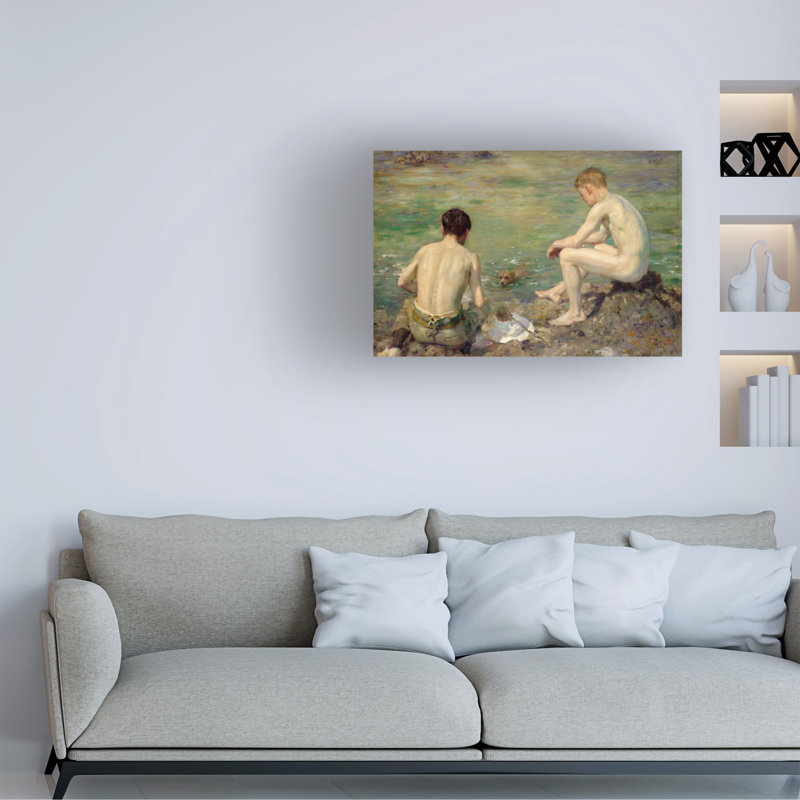 «Henry Scott Tuke Three Companions», art sur toile, H 12 po x l 19 po