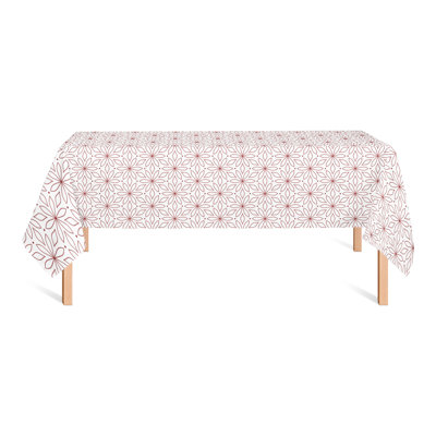 Nappe carrée en polyester à motif géométrique