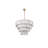 Intisar 40 inch Alabaster Chandelier in Satin Gold-2106997056