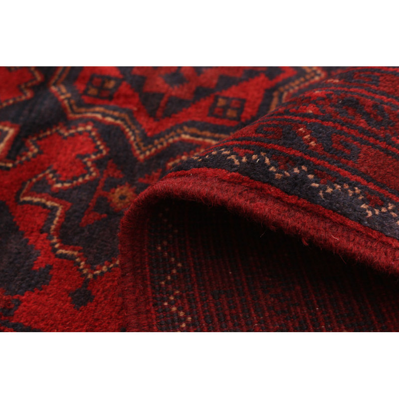 Tapis décoratif en laine noué à la main de conception unique 5 pi x 6 pi 5 po Detwan