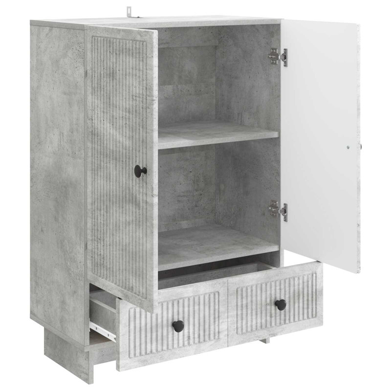 66cm Sideboard, Concrete Grey