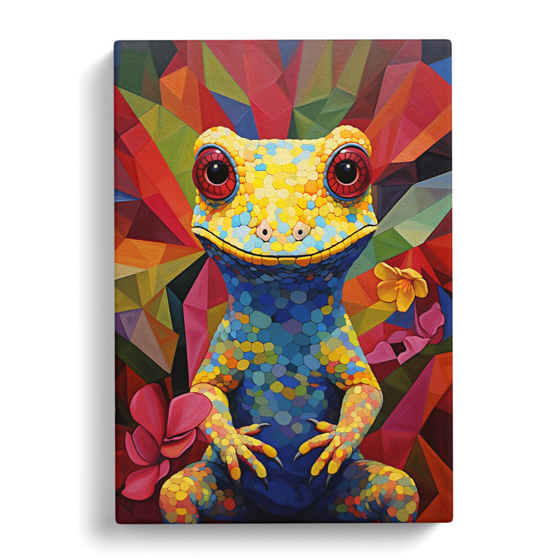 Gecko Contemporary - Wrapped Canvas, 50cm H x 35cm W x 3cm D