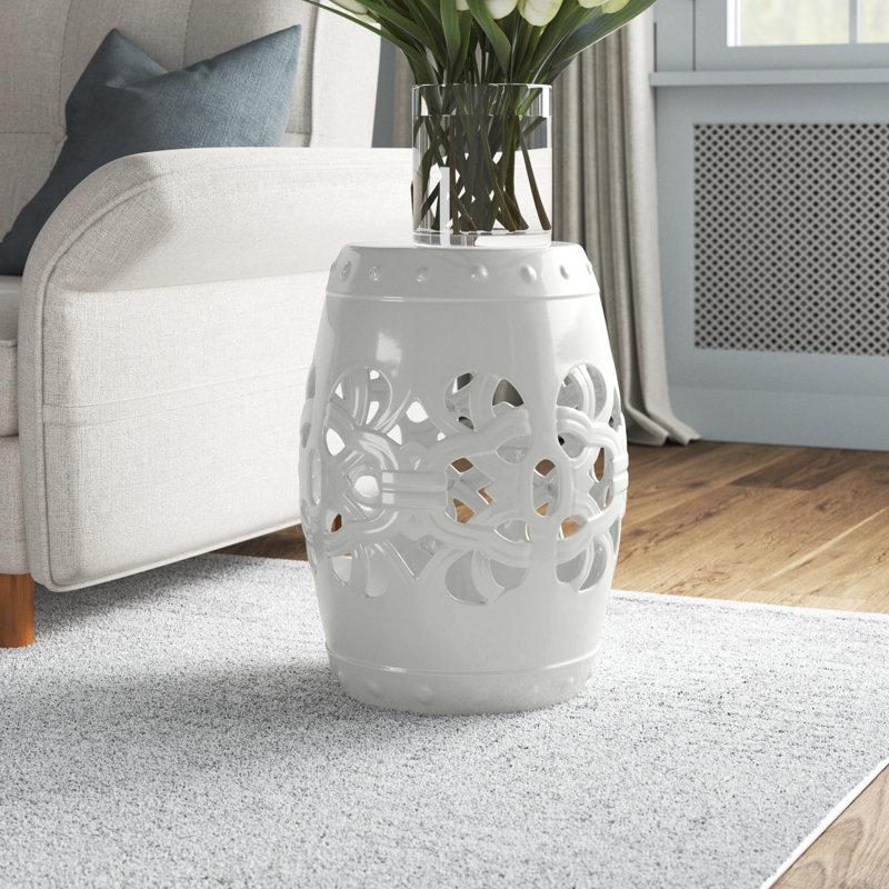 Tabouret de jardin Fetterman, Blanc cassé