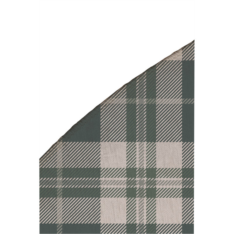 Tapis d'extérieur antidérapant Tartan Block, Rond 5 pi