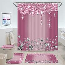 SANZH eliphs 4PCS Hello Kitty Bathroom Set Toilet Cover WC Seat Cover Bath  Mat Holder Pink/Rose Red (Pink) : : Home