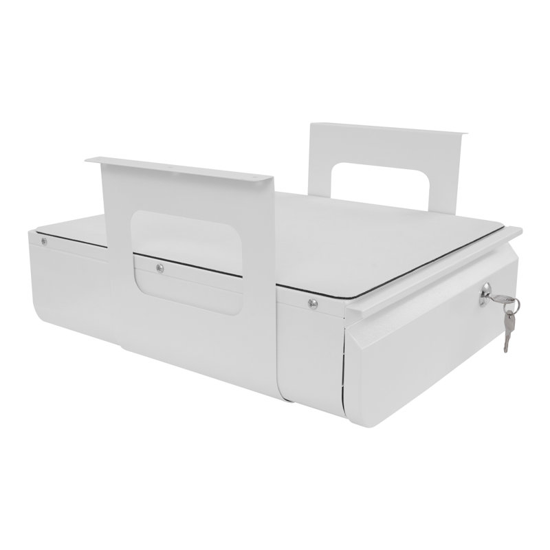 Under Desk Pull-Out Lockable Drawer 29.21*36.32Cm/11.5*14.3In((L*W)