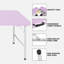 4Ft Blue Portable Folding Table Indoor&Outdoor Maximum Weight 135KG Foldable Table For Camping-297726401