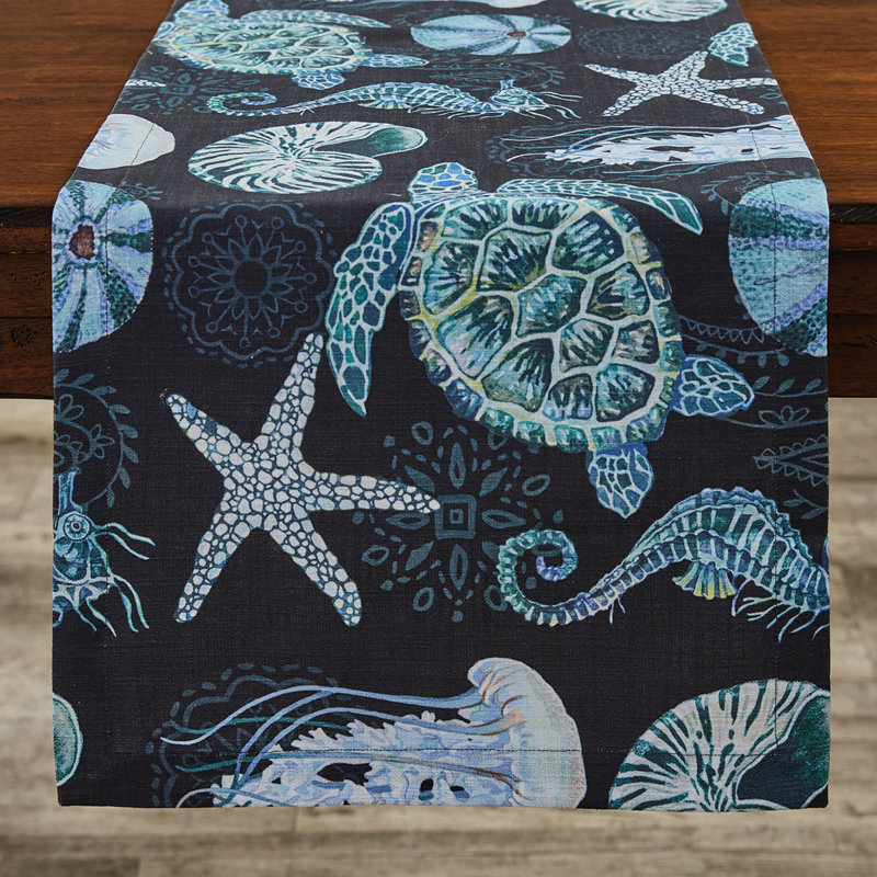 Anaisha Runner No Pattern Printed Table Runner