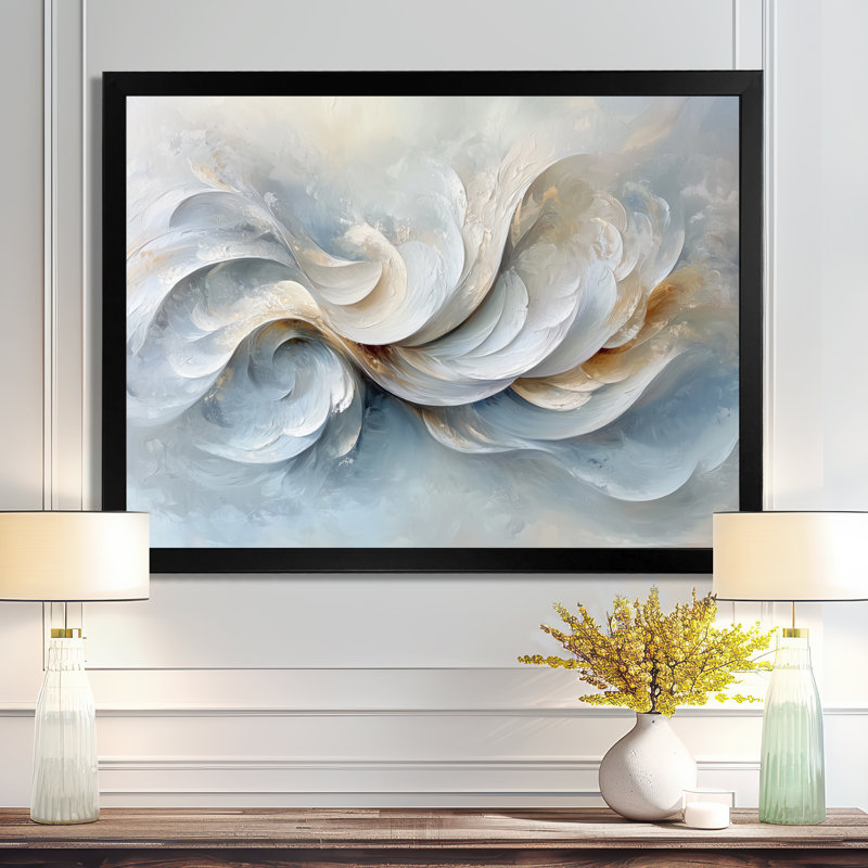 Zeringue - Abstract Wall Art, Reproduction encadrée d'une seule photo, Noir, noir, noir, noir, H 12 po x l 20 po