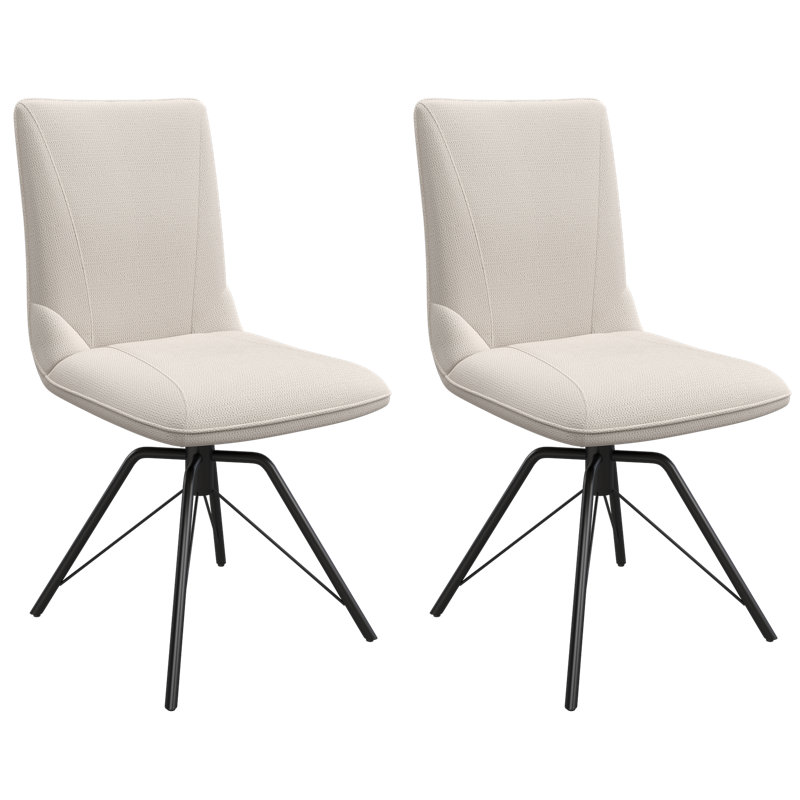 Stella Fabric Swivel Dining Chair