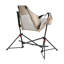 Chaise hamac pliante portative kaki avec structure en acier