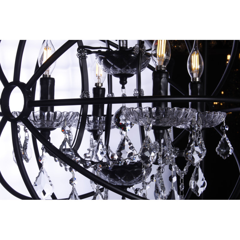 Lustre de globe à 3 lumières unique Collin, H 32 po x l 21 po x P 21 po