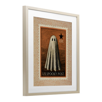 «Vintage Ghost Stamp», reproduction encadrée sous verre, design par Arlington Prints