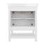 Ensemble de meuble-lavabo simple autoportant avec lavabo encastré et tablette de rangement ouverte Ajmer-197315425-192355418