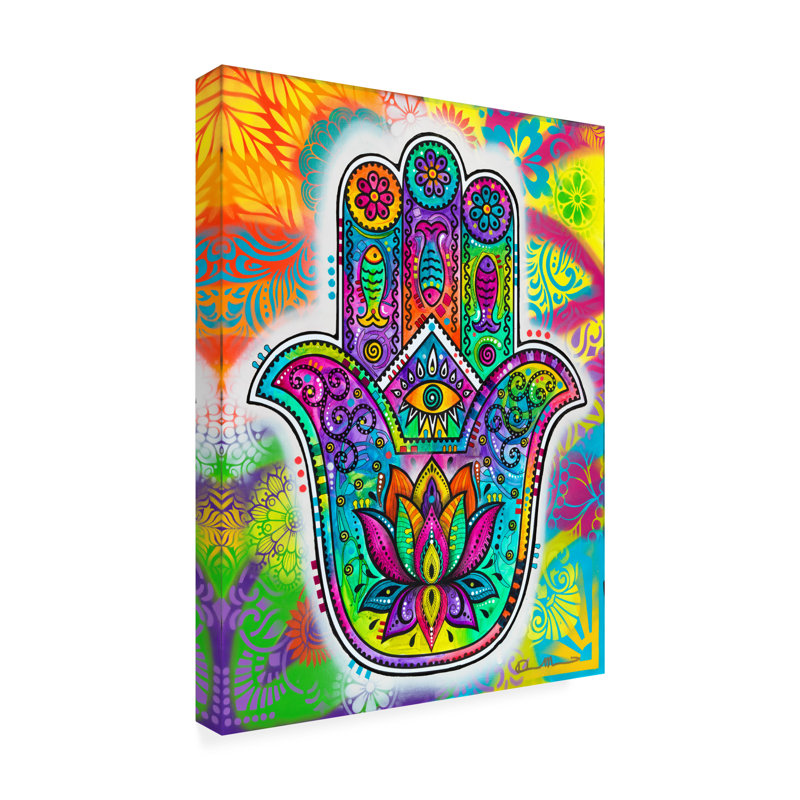 "Hamsa 2" par Dean Russo, impression sur toile tendue, H 32 po x l 24 po x P 2 po