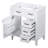 30" Bathroom Vanity - White Cabinet With Drawer Features Solid Wood & Contemporary Design Freestanding Assembly Needed Storage Options Stylish Style-1506107548