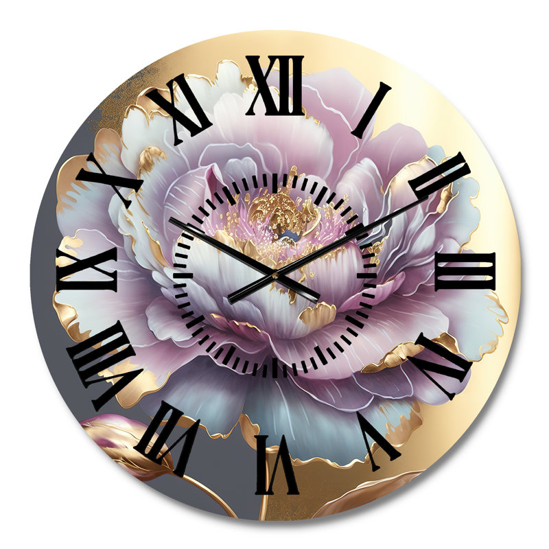 Horloge murale florale et botanique, Médium