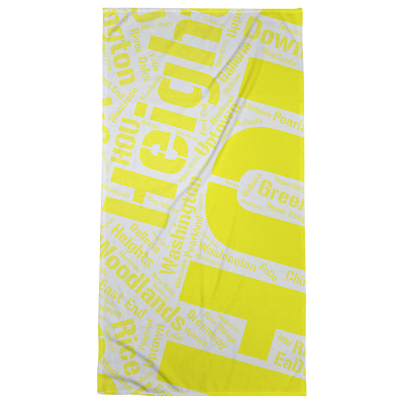 Bath Towel, Yellow, Poly/Cotton, Houston