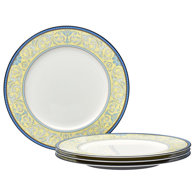 Ensemble de 4 assiettes plates Noritake Menorca Palace, 10 3/4 po