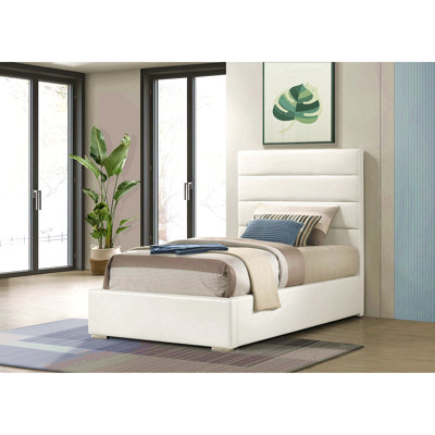 Lit plateforme tapissier simple