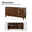 Isabele Modern 60" W Sideboard with Solid Wood Legs-1288846535