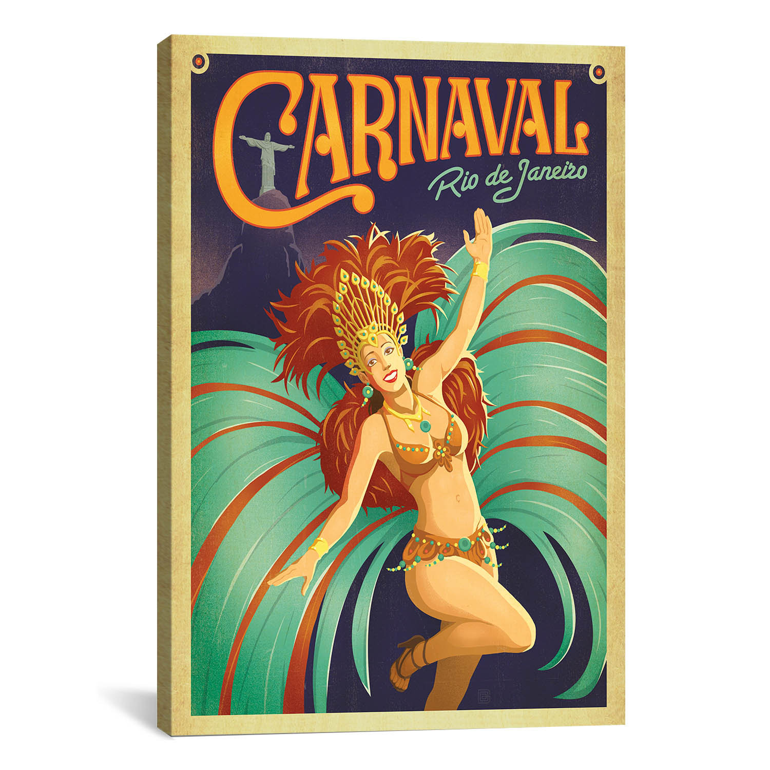 Anderson Design Group Paintings On Canvas Art - Rio de Janeiro, Brazil (carnaval) Print, image size:1500x1500