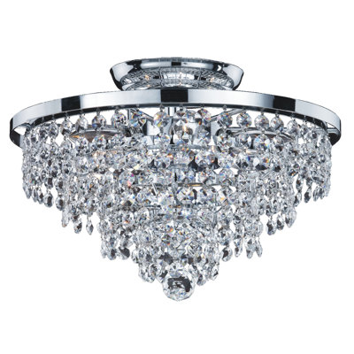 Delisle Crystal Semi Flush Mount