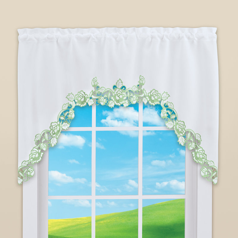 Guirlande Richael, Vert/blanc, L 34,35 po x L 58,4 po