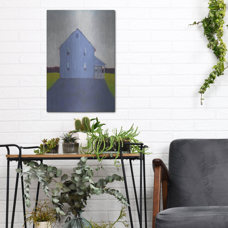  'Bucolic Structure 9' by Carol Young Metal Wall Art, 12" x 16", 16" H x 12" W