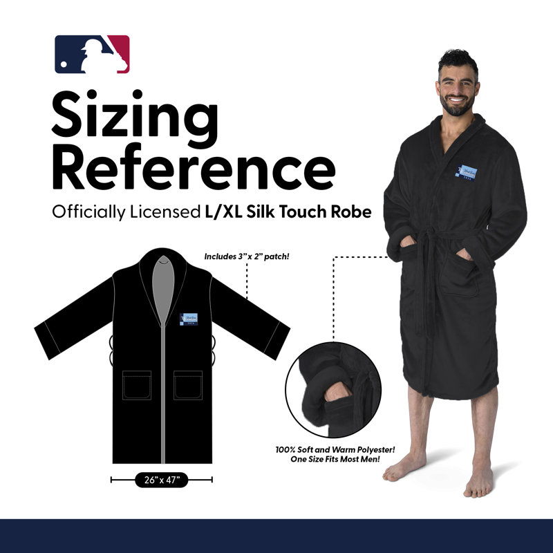 2026 MLB World Series Tampa Bay Rays 26 Champs Black Silk Touch Peignoir Large / TG, Grand / très grand