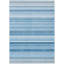 Tapis intérieur / extérieur bleu en polyester tissé à la machine Kinslee-873883044