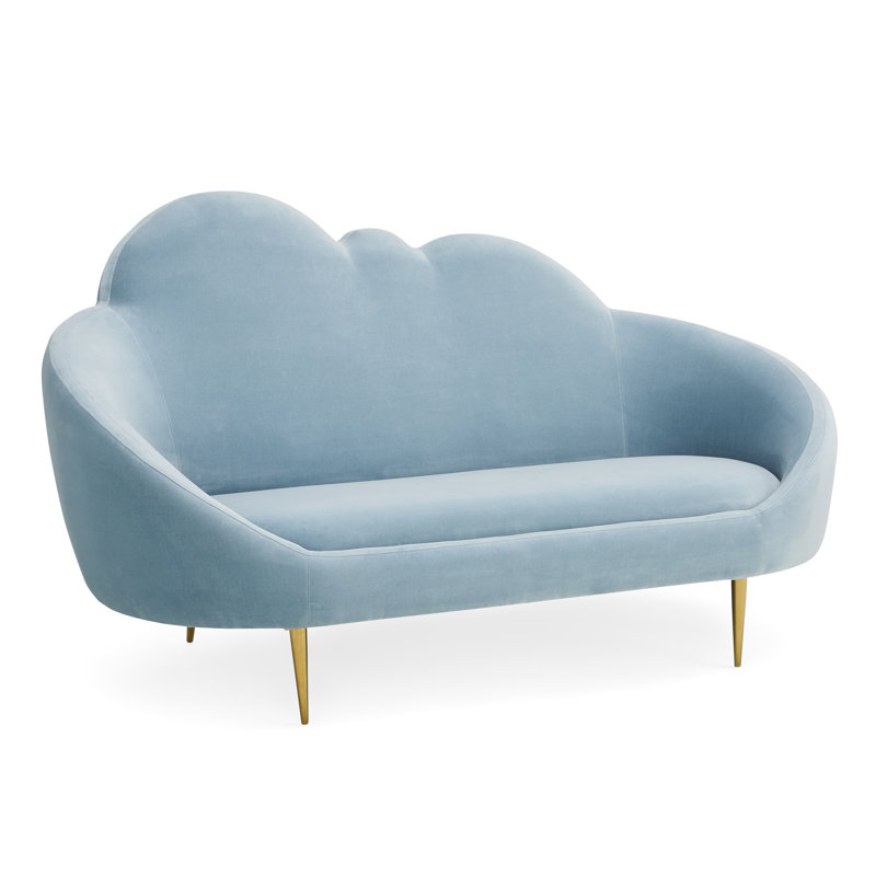 Ether Cloud Settee - Olympus Oatmeal, Rialto Sky