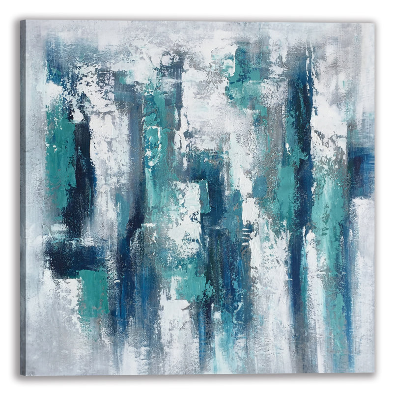 Abstract Water Reflection by Paul Cezanne - Wrapped Canvas Painting
