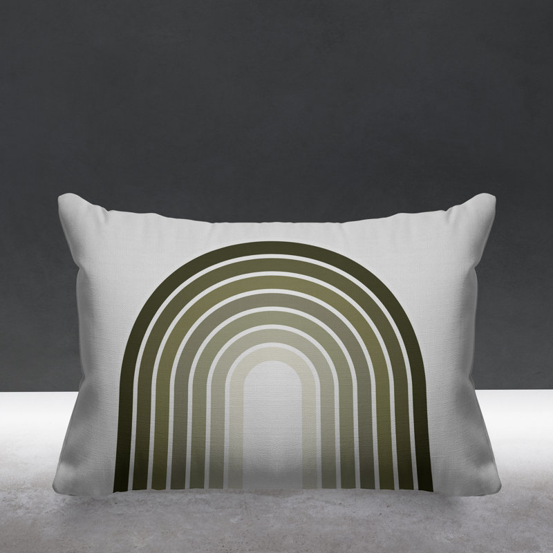 Coussin décoratif intérieur / extérieur Mid-Century, Vert