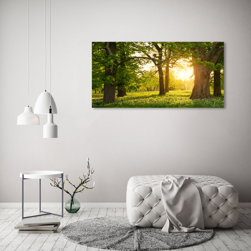 Trees In The Park - Wrapped Canvas Print